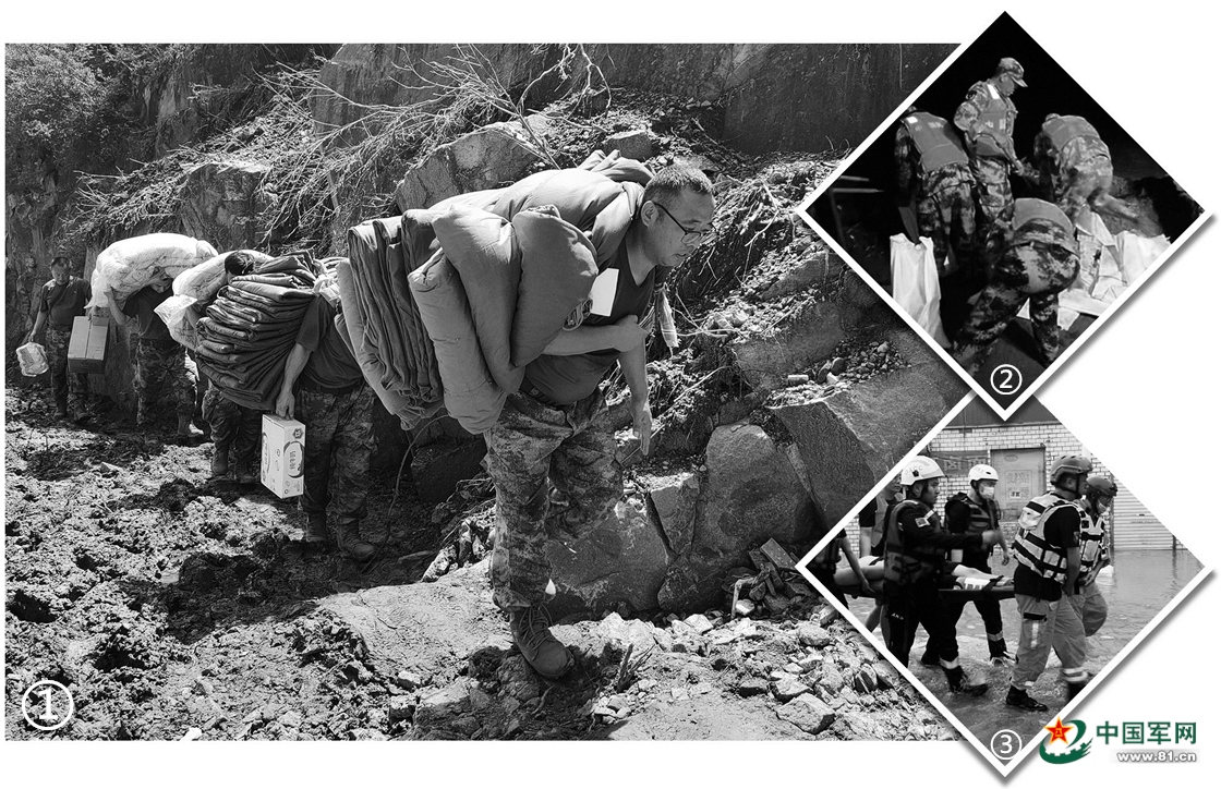 闻“汛”而动冲锋有我,退役军人奋战抗洪抢险救灾一线(图1) 闻“汛”而动冲锋有我,退役军人奋战抗洪抢险救灾一线(图1)