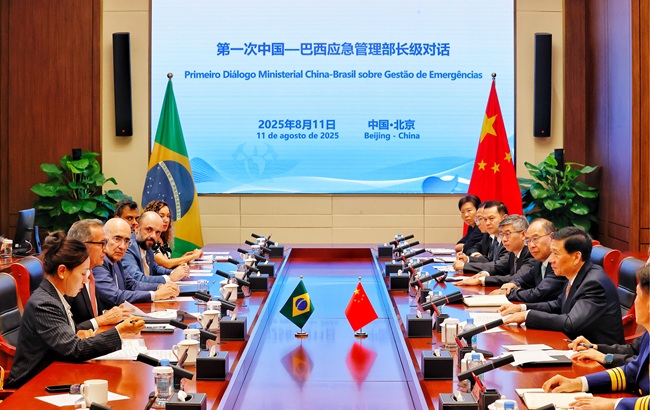 王祥喜会见巴西地区一体化发展部部长戈埃斯(图1)